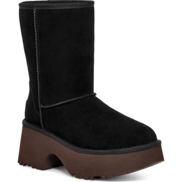 UGG Shoes - UGG Classic New Heights Short Boot Women’s Black Size 7